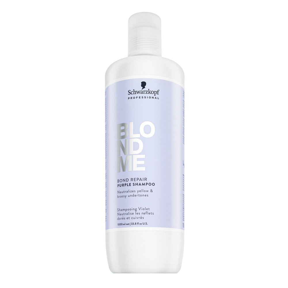 Schwarzkopf Professional BlondMe Bond Repair Purple Shampoo shampoo tonico per neutralizzare i toni gialli 1000 ml