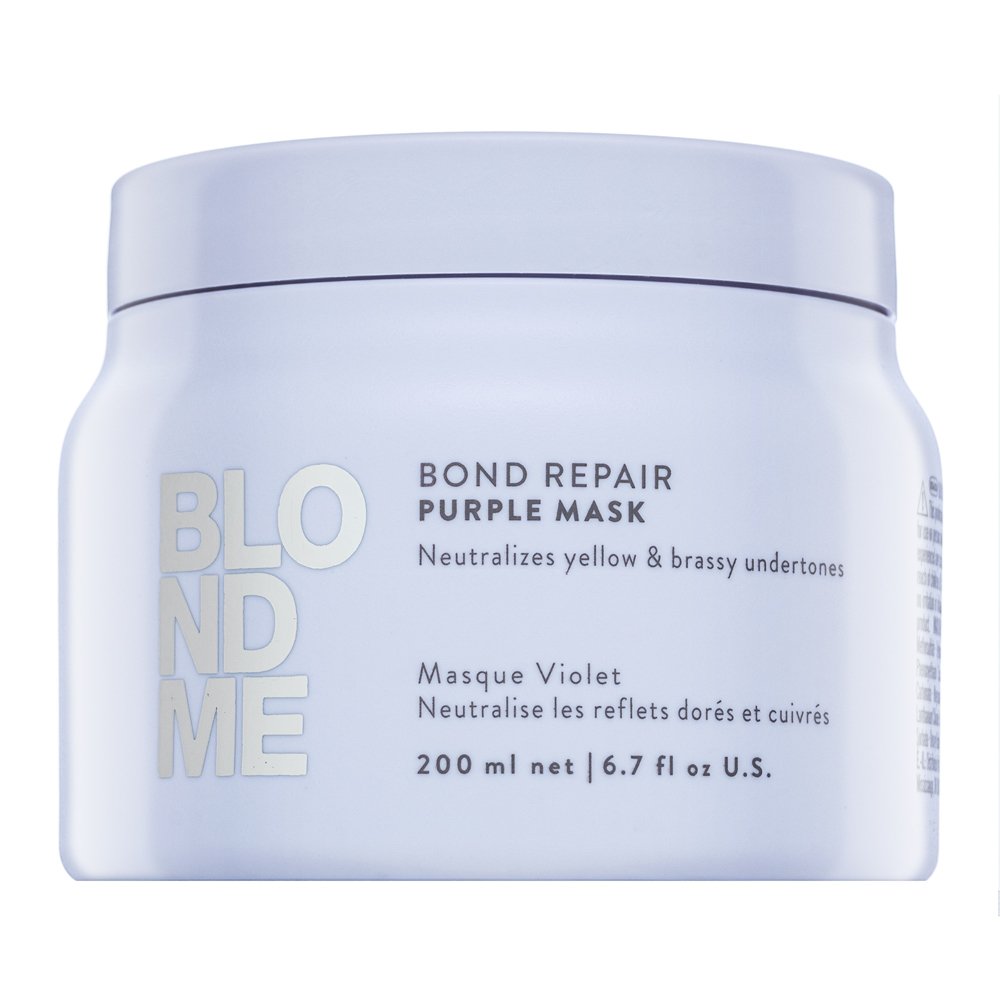 Schwarzkopf Professional BlondMe Bond Repair Purple Mask maschera neutralizzante per capelli biondi 200 ml