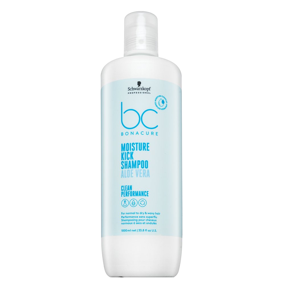 Schwarzkopf Professional BC Bonacure Moisture Kick Shampoo Aloe Vera shampoo nutriente per l'idratazione dei capelli 1000 ml