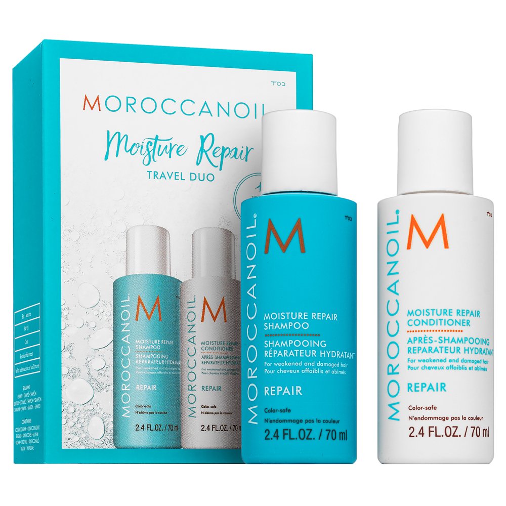 Moroccanoil Moisture Repair Travel Duo set per capelli danneggiati 2 x 70 ml