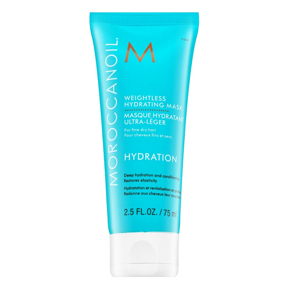 Moroccanoil Hydration Weightless Hydrating Mask maschera rinforzante per capelli secchi e fini 75 ml