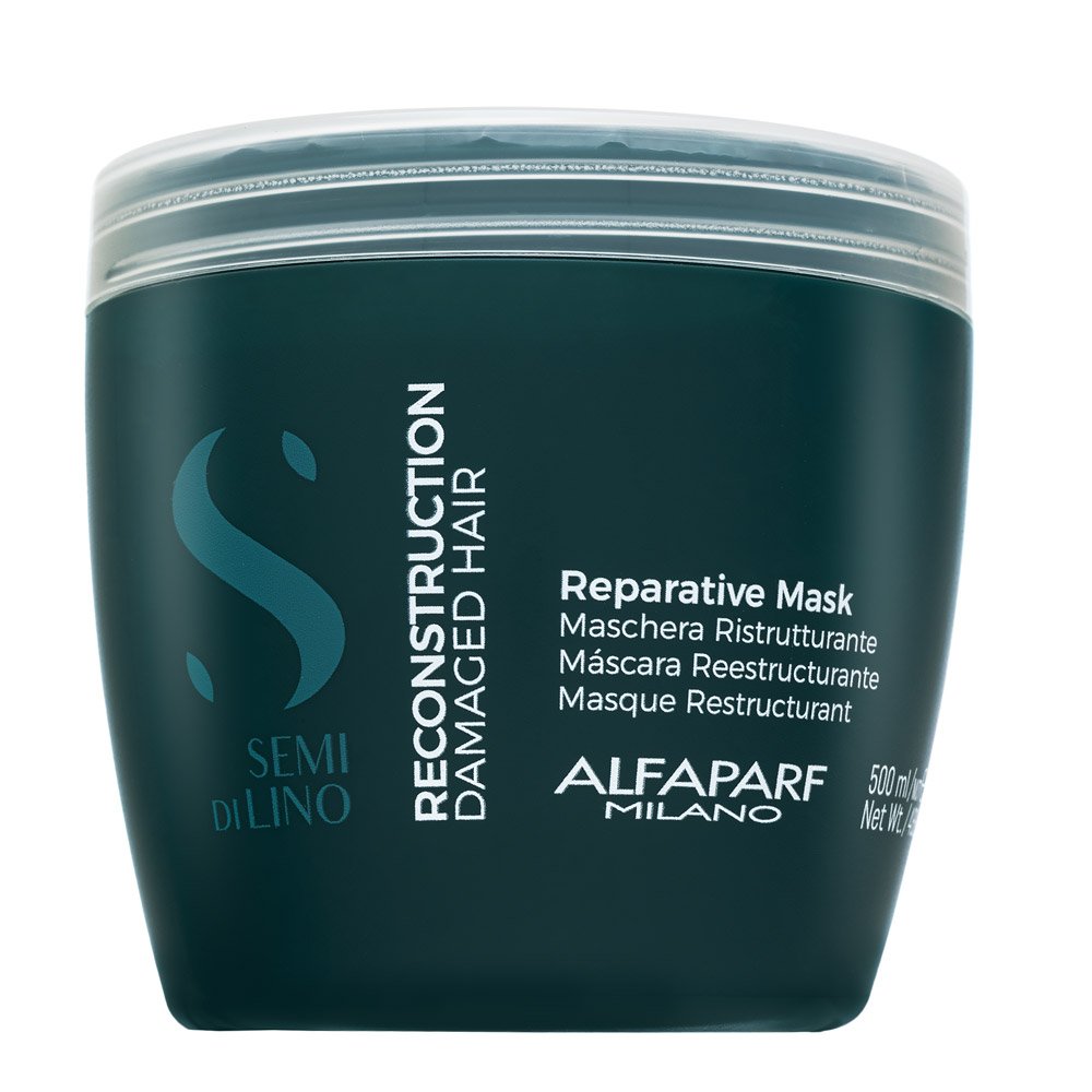 Alfaparf Milano Semi Di Lino Reconstruction Reparative Mask maschera nutriente per capelli secchi e danneggiati 500 ml