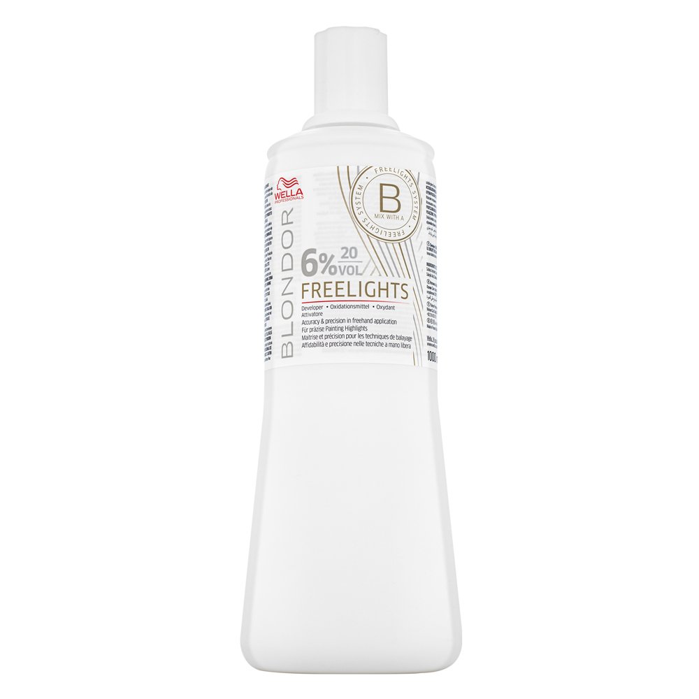 Wella Professionals Blondor Freelights 6% 20 Vol. emulsione di sviluppo per schiarire i capelli 1000 ml