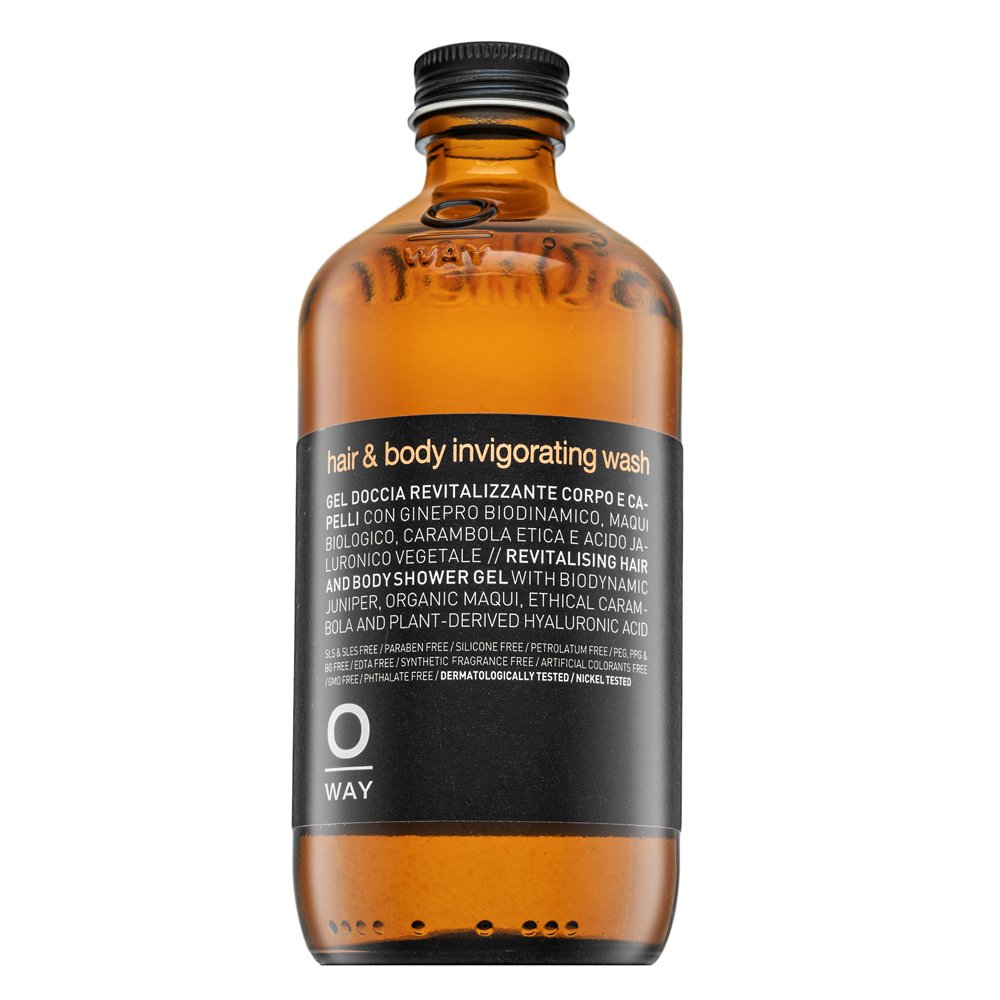 OWAY Hair & Body Invigorating Wash shampoo e gel doccia 2in1 per rivitalizzare i capelli 240 ml