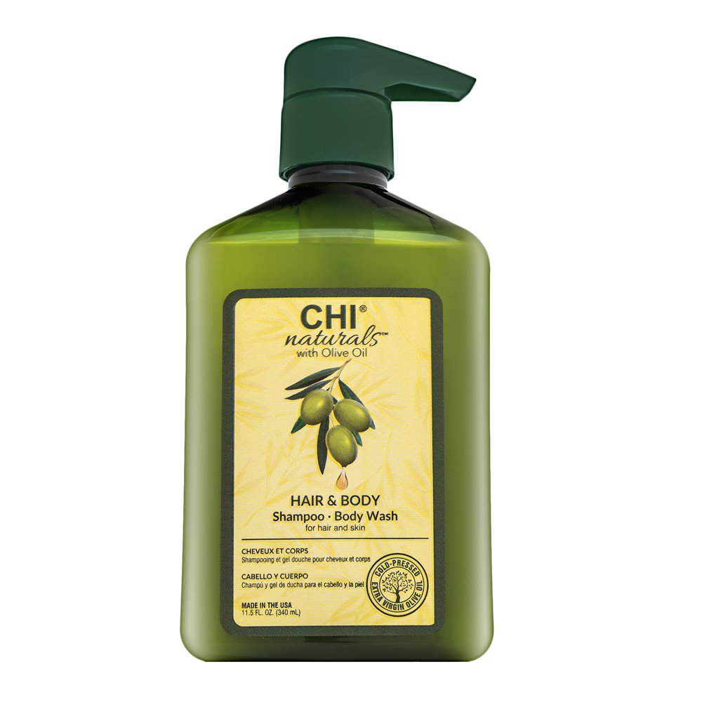 CHI Naturals with Olive Oil Hair & Body Shampoo shampoo per i capelli e il corpo 340 ml