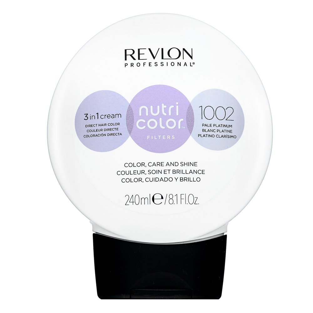 Revlon Professional Nutri Color Filters 3in1 Cream maschera nutriente con pigmenti colorati per il recupero del colore 1002 Pale Platinum 240 ml