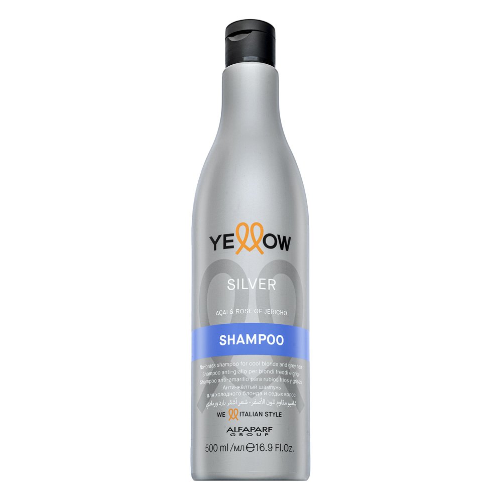 Alfaparf Milano Yellow Silver Shampoo shampoo neutralizzante per capelli biondo platino e grigi 500 ml