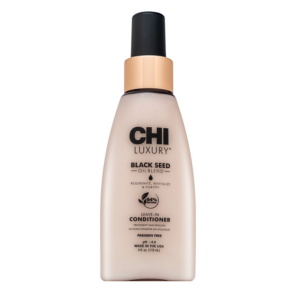 CHI Luxury Black Seed Oil Leave-In Conditioner balsamo senza risciacquo per morbidezza e lucentezza dei capelli 118 ml