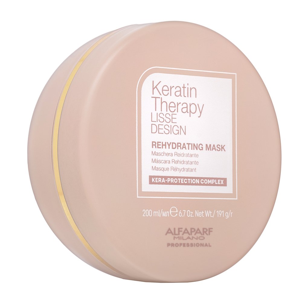 Alfaparf Milano Lisse Design Keratin Therapy Rehydrating Mask maschera nutriente per capelli secchi e danneggiati 200 ml