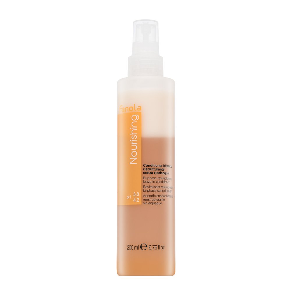 Fanola Nourishing Bi-Phase Restructuring Leave-In Conditioner balsamo senza risciacquo per capelli secchi e danneggiati 200 ml