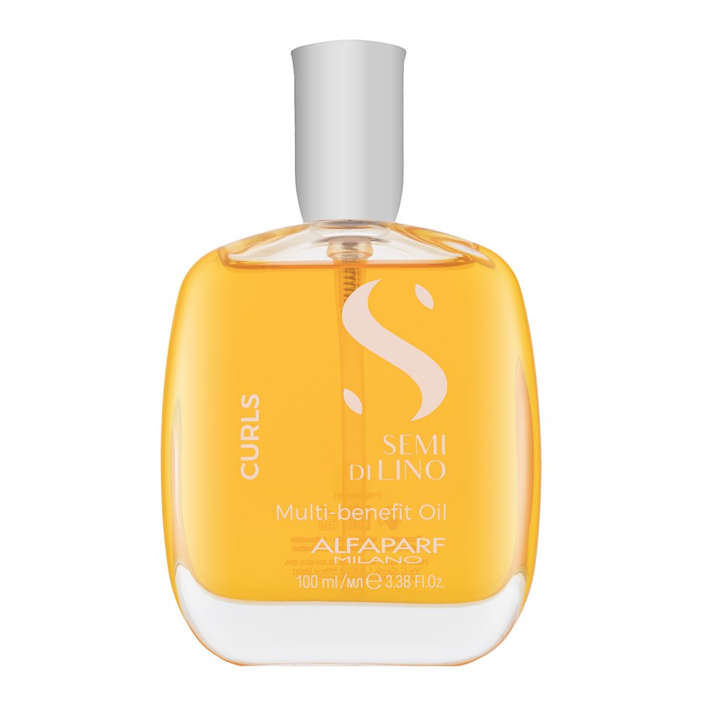 Alfaparf Milano Semi Di Lino Curls Multi-Benefit Oil olio secco multifunzionale Per la lucentezza dei capelli mossi e ricci 100 ml