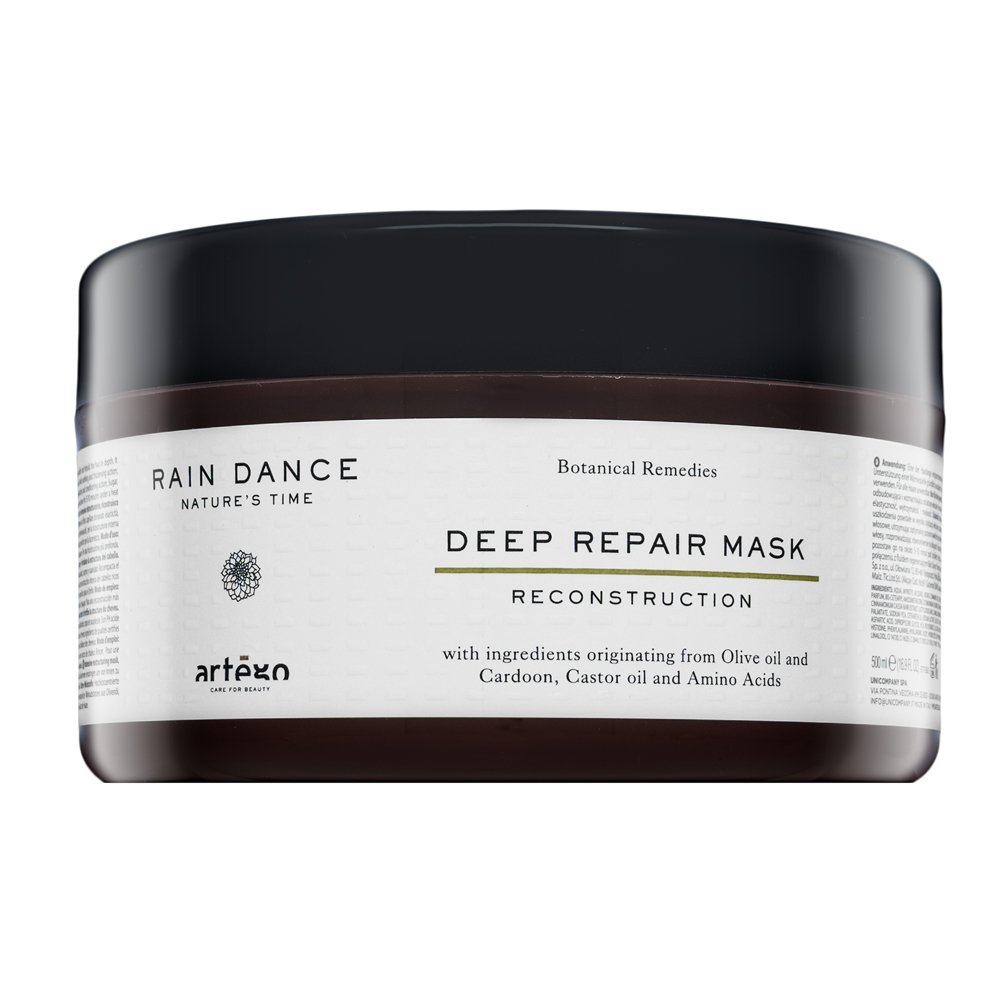 Artègo Rain Dance Deep Repair Mask maschera per rigenerazione, nutrizione e protezione dei capelli 500 ml
