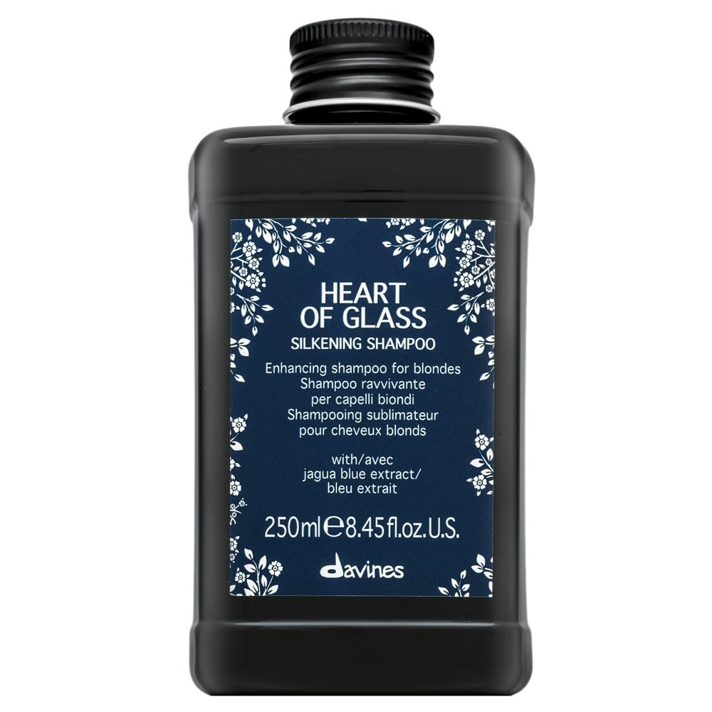 Davines Heart Of Glass Silkening Shampoo shampoo rinforzante per capelli tinri, trattati chimicamente e decolorati 250 ml