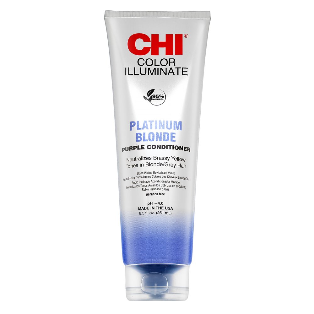 CHI Ionic Color Illuminate Conditioner balsamo colorato per il recupero del colore Platinum Blonde 251 ml