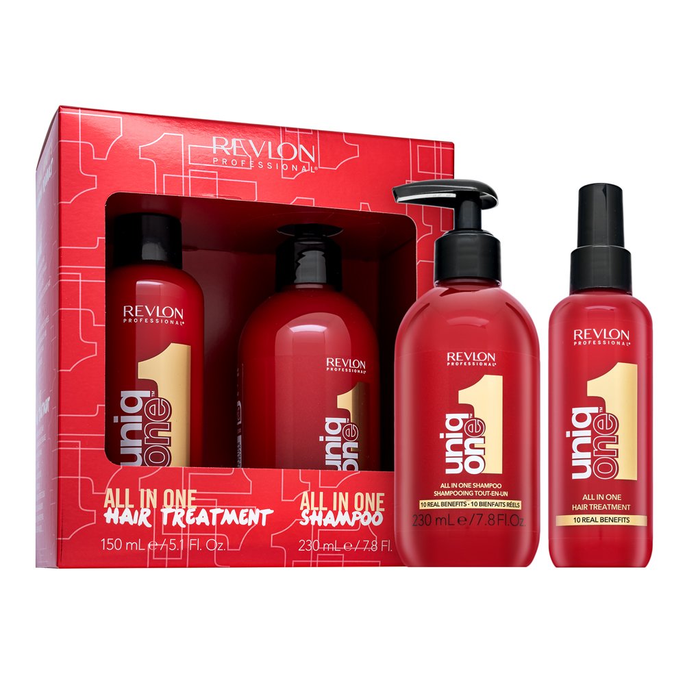 Revlon Professional Uniq One All in One Treatment & Shampoo set per morbidezza e lucentezza dei capelli 150 ml + 230 ml