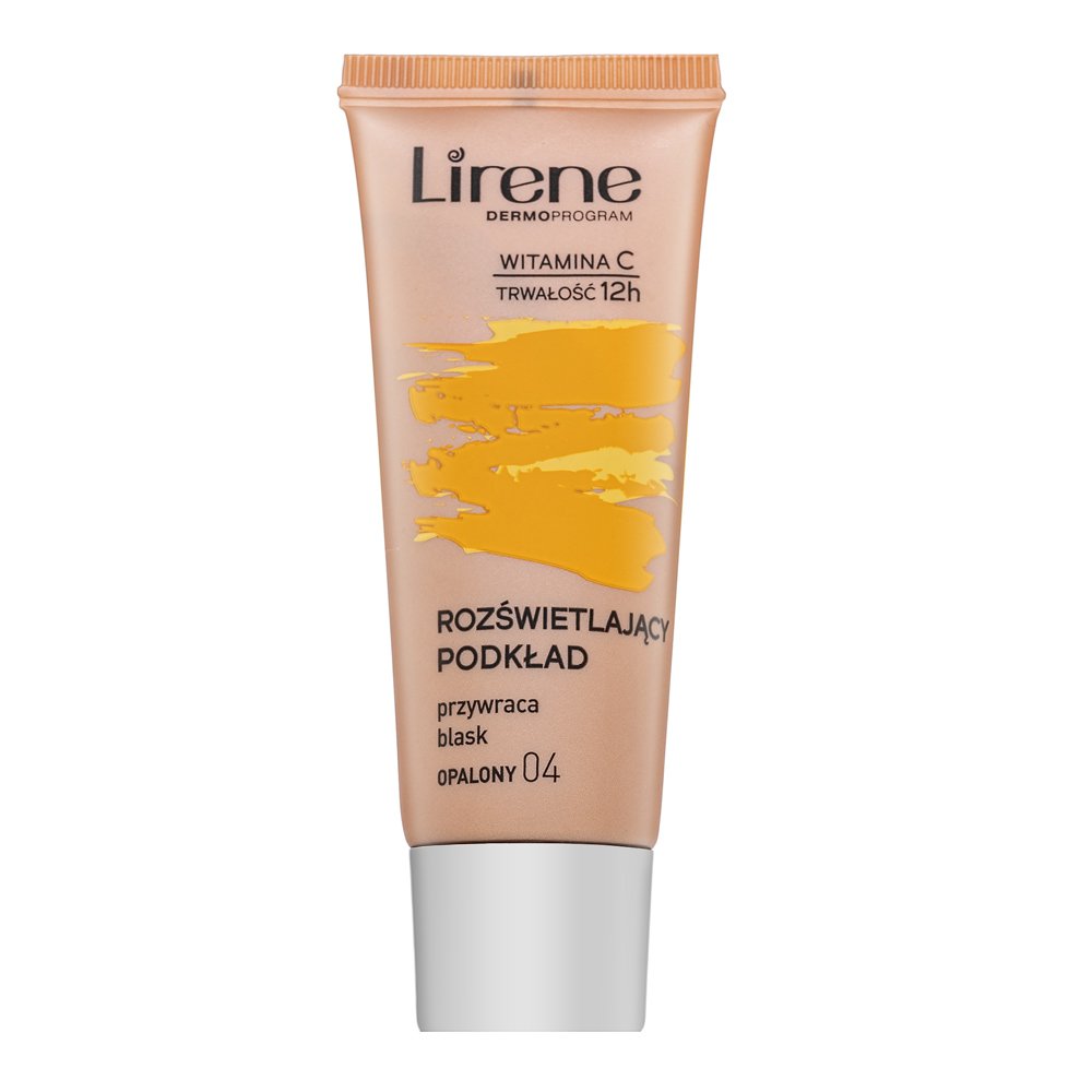 Lirene Brightening Fluid with Vitamin C fondotinta liquido per unificare il tono della pelle 04 Tanned 30 ml