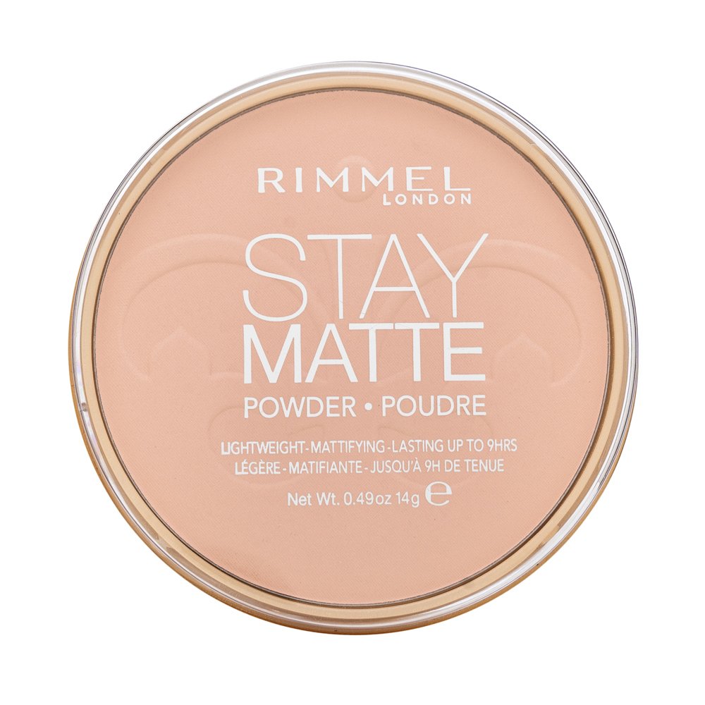 Rimmel London Stay Matte Long Lasting Pressed Powder cipria con un effetto opaco 002 Pink Blossom 14 g