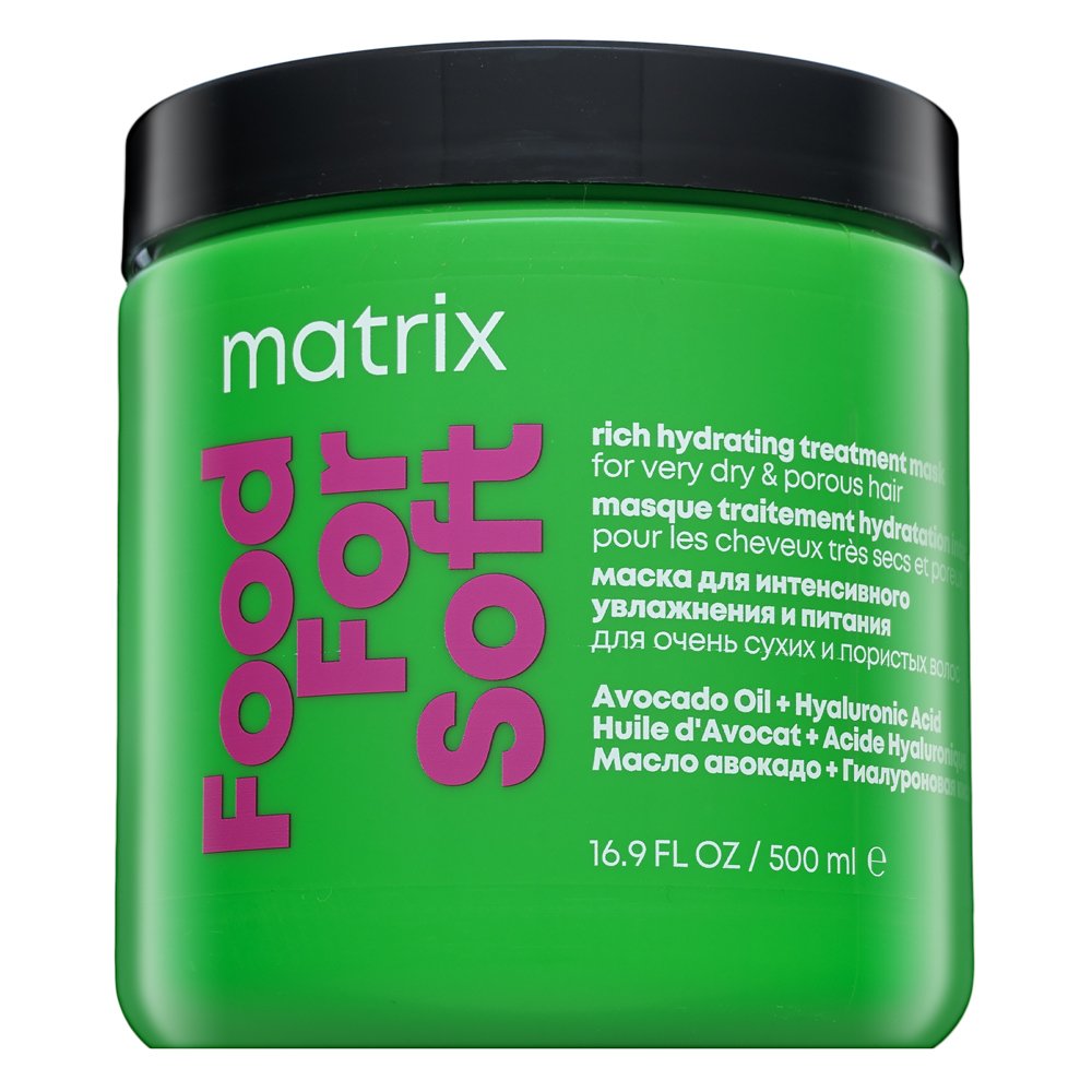 Matrix Food For Soft Rich Hydrating Treatment Mask maschera per un'idratazione intensa 500 ml