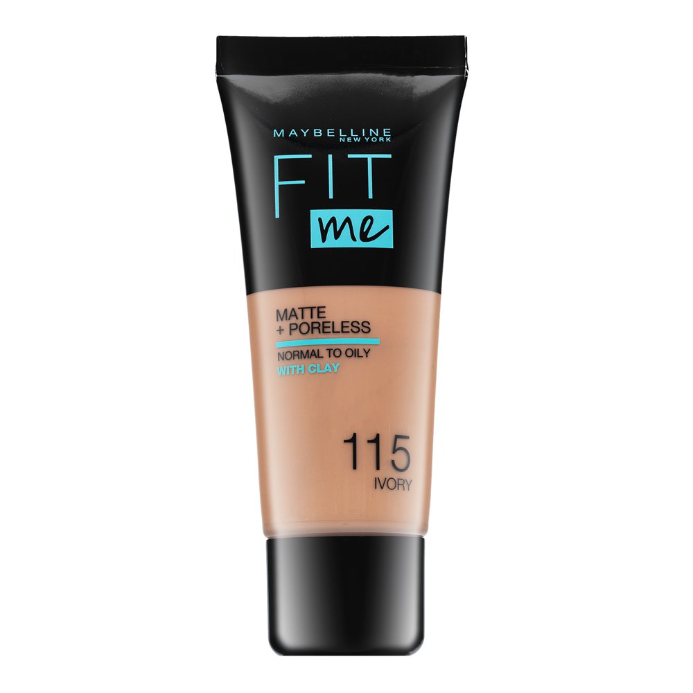 Maybelline Fit Me! Foundation Matte + Poreless fondotinta liquido con un effetto opaco 115 Ivory 30 ml