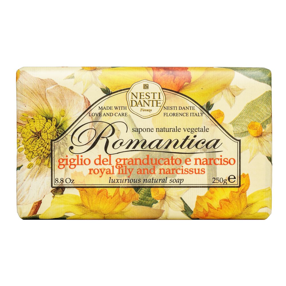 Nesti Dante Romantica sapone Natural Soap Lily & Narcissus 250 g