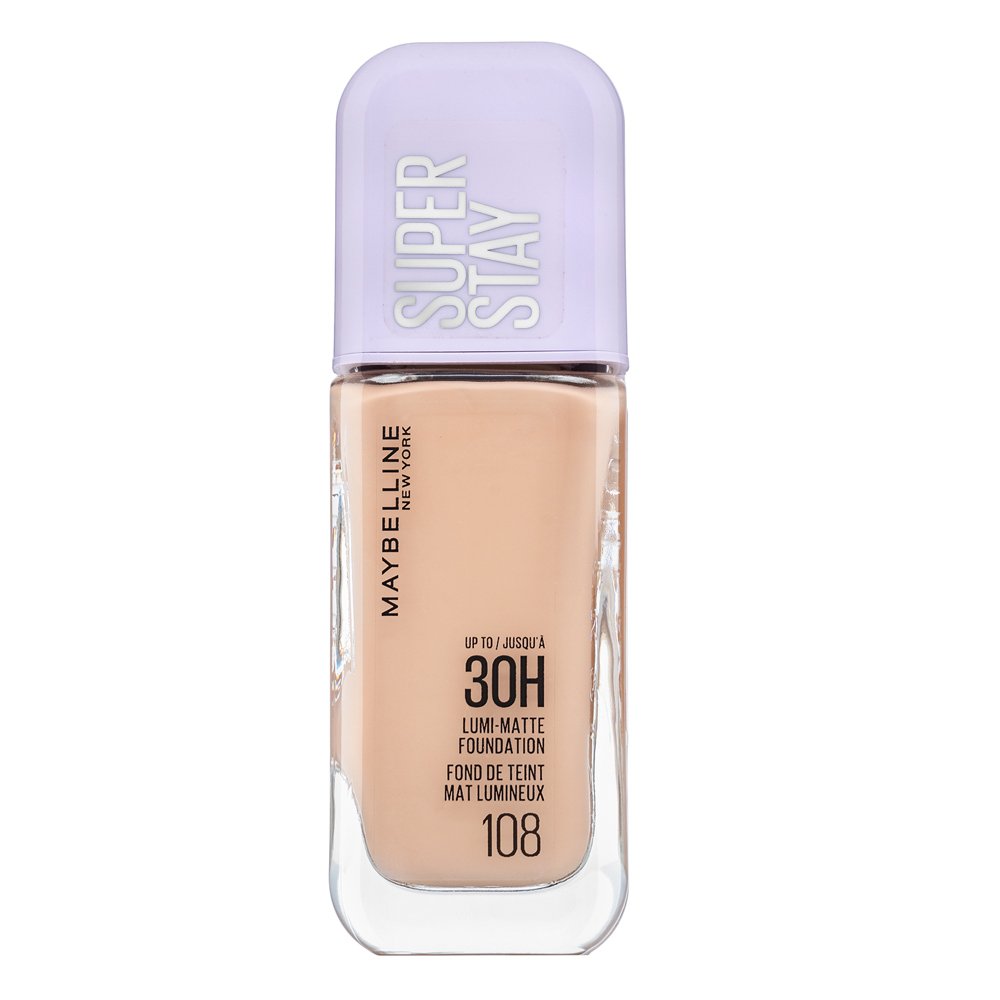 Maybelline Super Stay 30H Lumi-Matte Foundation fondotinta lunga tenuta per unificare il tono della pelle 108 35 ml
