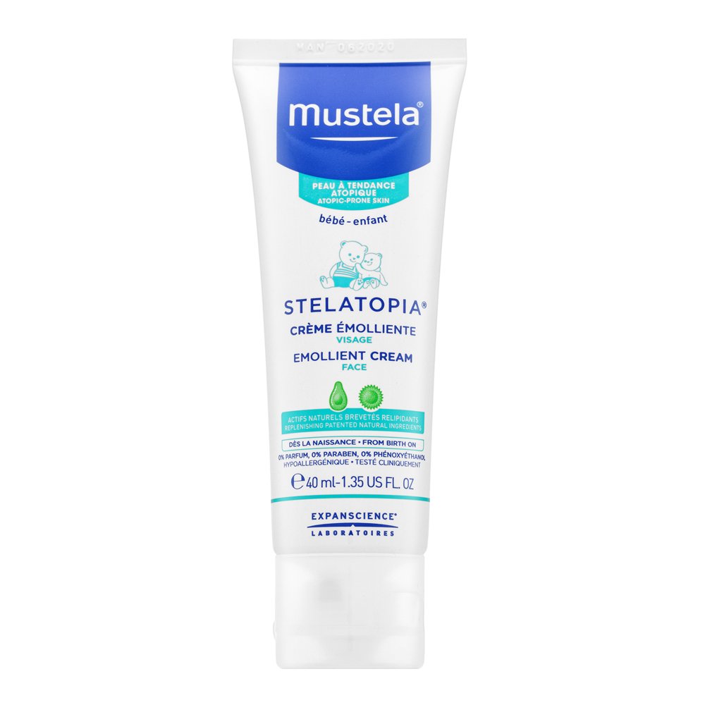 Mustela Bébé Stelatopia crema per il viso Emollient Cream 40 ml