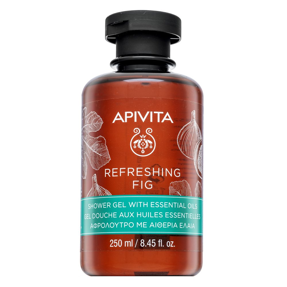Apivita Refreshing Fig gel doccia Shower Gel with Essential Oils 250 ml