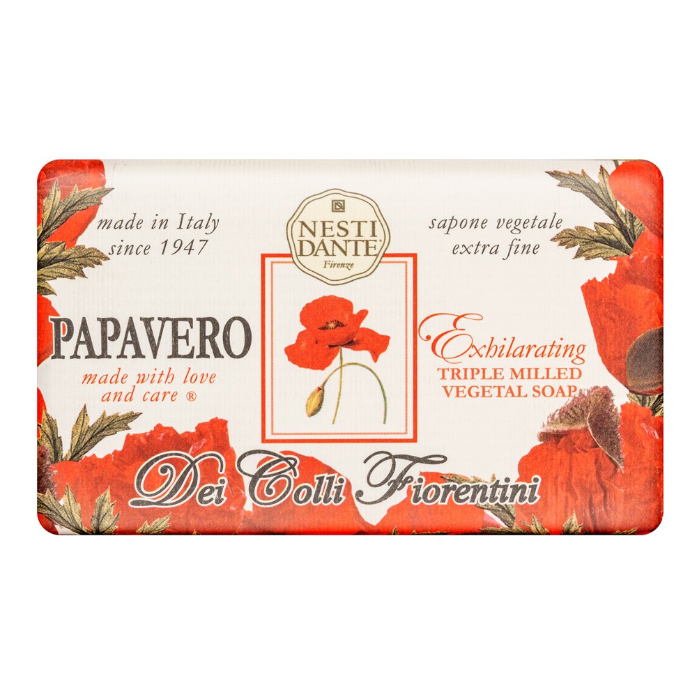 Nesti Dante Dei Colli Fiorentina sapone Triple Milled Vegetal Soap Papavero 250 g