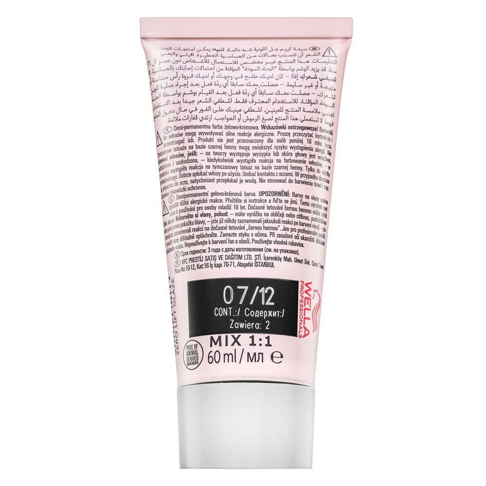 Wella Professionals Shinefinity Zero Lift Glaze colore demi-permanente professionale 07/12 Cool Mushroom 60 ml