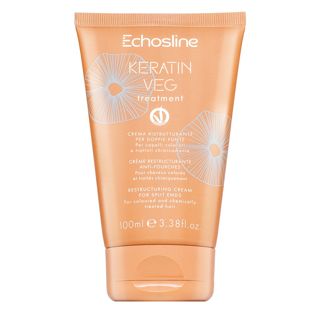 Echosline Keratin Veg Treatment crema rigenerante per le doppie punte 100 ml