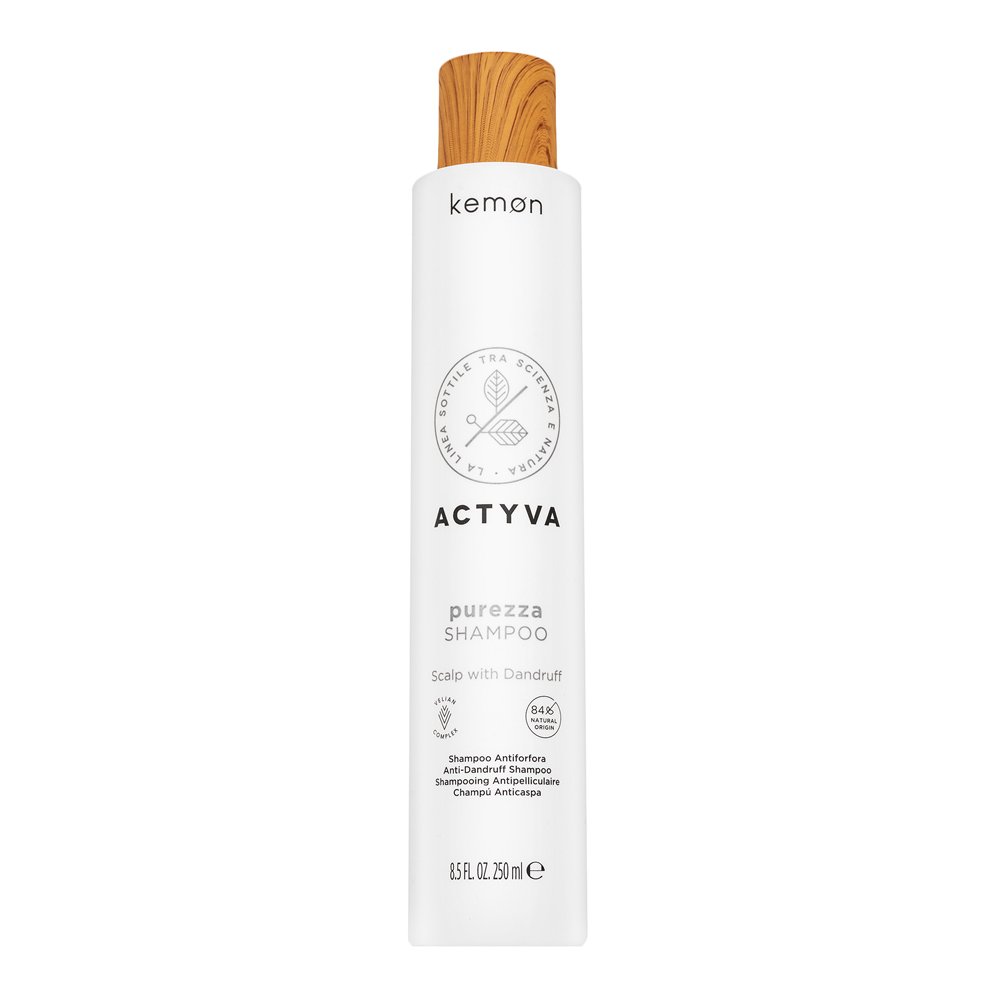 Kemon Actyva Purezza Shampoo shampoo detergente profondo anti forfora per capelli normali e grassi 250 ml