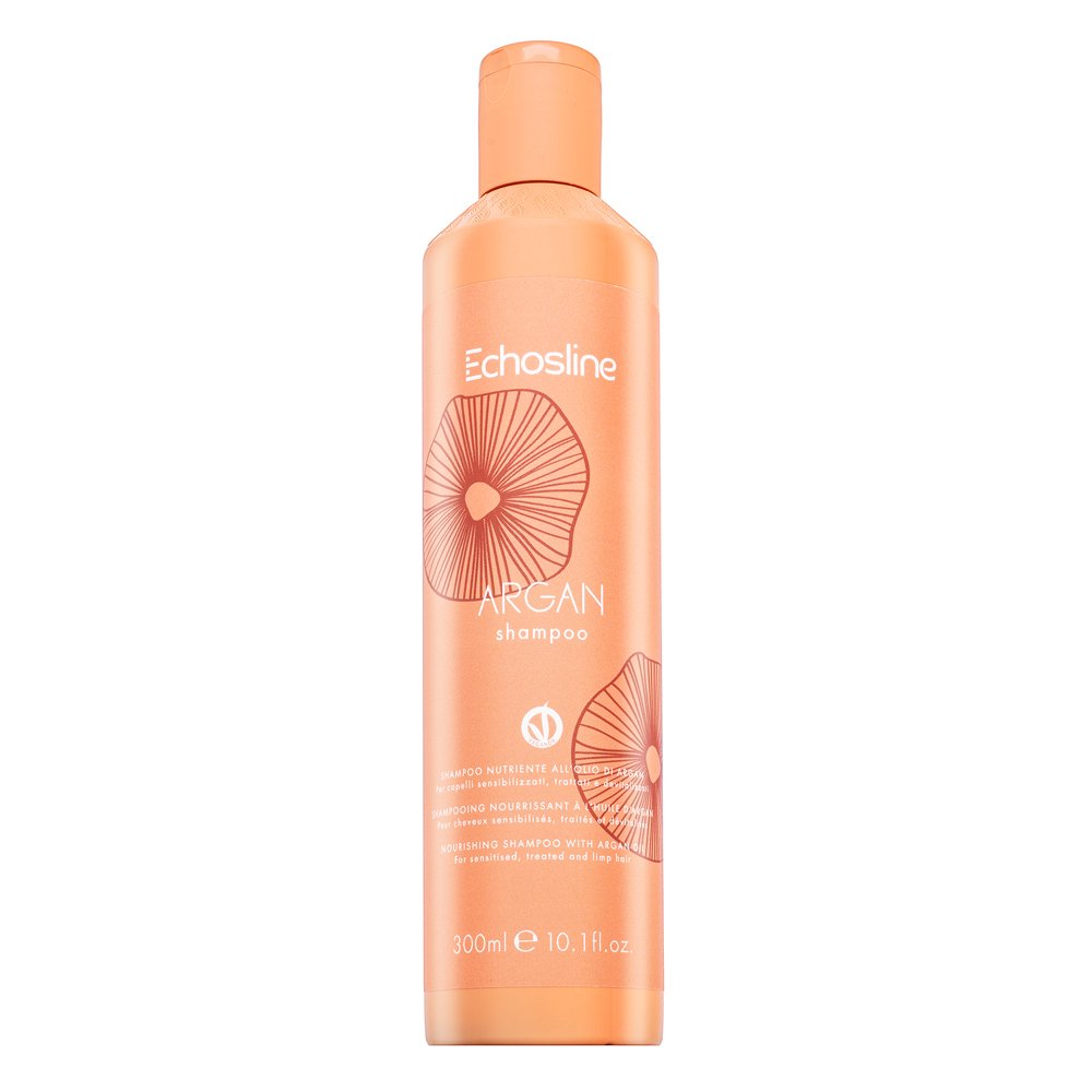 Echosline Argan Shampoo shampoo nutriente per proteggere i capelli dal calore e dall'umidità 300 ml