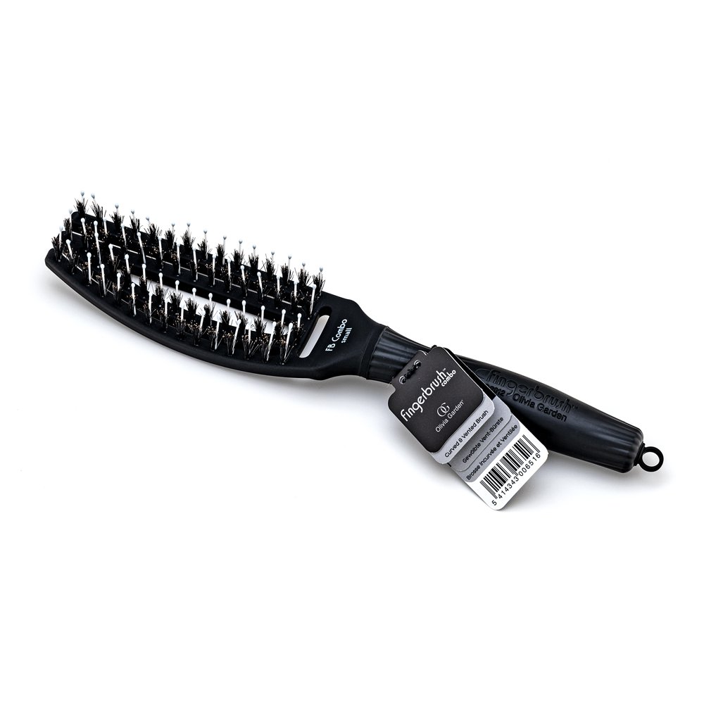 Olivia Garden Fingerbrush Combo Small spazzola per capelli con setole di nylon e di cinghiale