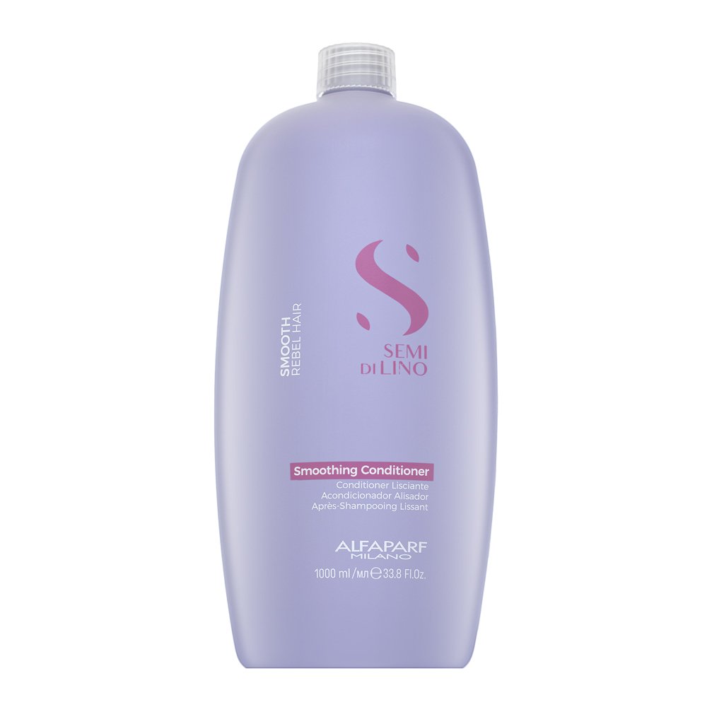 Alfaparf Milano Semi Di Lino Smooth Smoothing Conditioner balsamo levigante per capelli ruvidi e ribelli 1000 ml