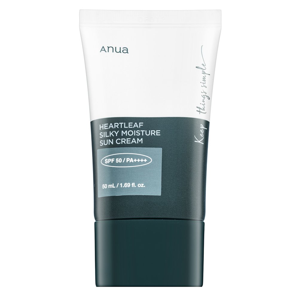 Anua Heartleaf crema abbronzante Silky Moisture Sun Cream SPF50+ PA++++ 50 ml