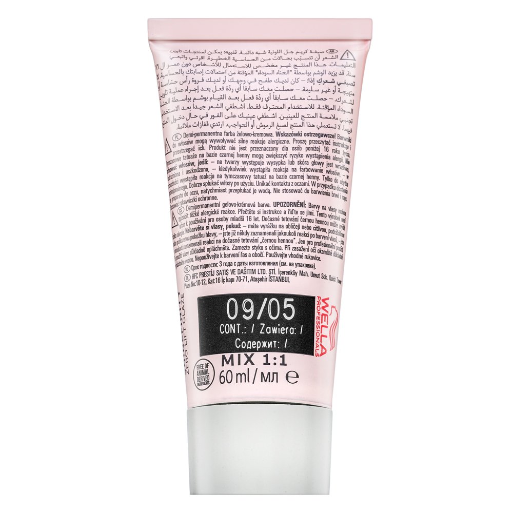 Wella Professionals Shinefinity Zero Lift Glaze colore demi-permanente professionale 09/05 Silk Blush 60 ml