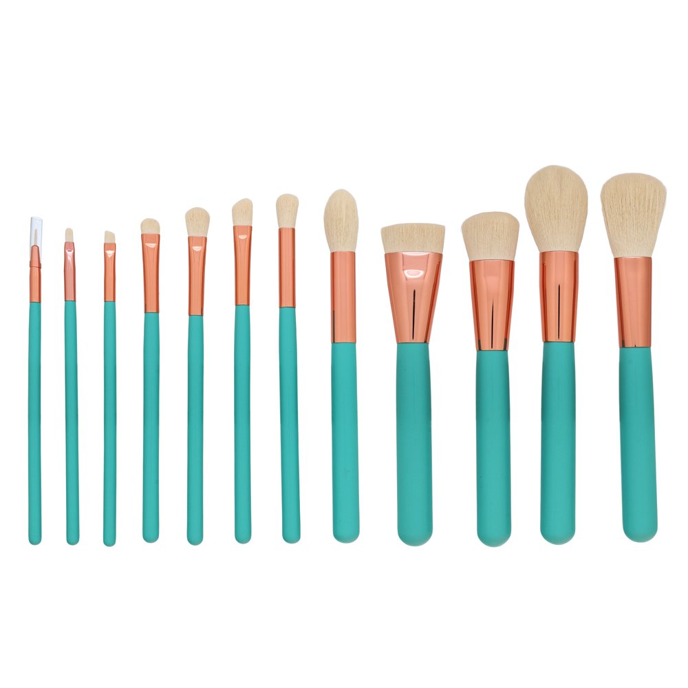 MIMO Makeup Brush Set Turquoise set di pennelli 12 Pcs