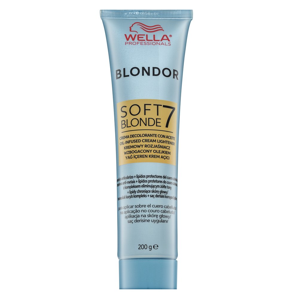 Wella Professionals Blondor Soft Blonde Cream Lotion crema per schiarire i capelli 200 g