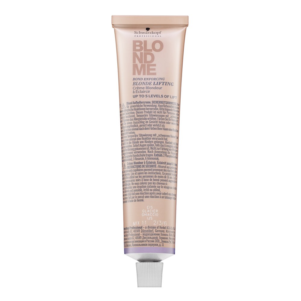 Schwarzkopf Professional BlondMe Bond Enforcing Blonde Lifting crema colorante tonificante per capelli biondi Ice 60 ml