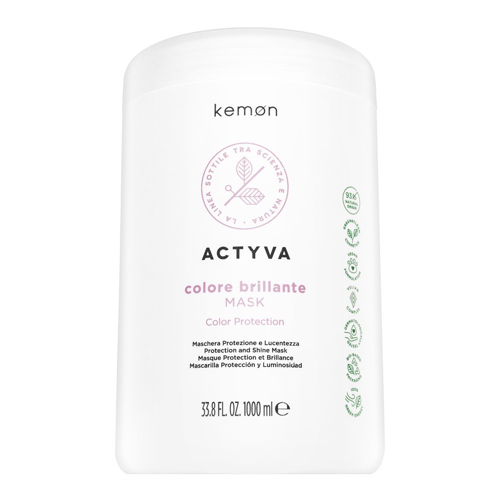Kemon Actyva Colore Brilliante Mask maschera protettiva per capelli colorati 1000 ml