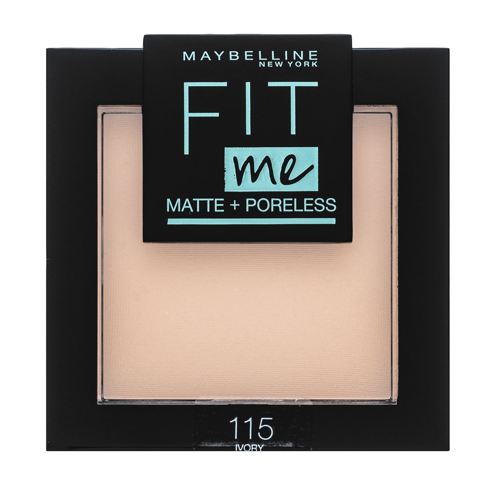 Maybelline Fit Me! Matte + Poreless Powder cipria con un effetto opaco 115 Ivory 9 g