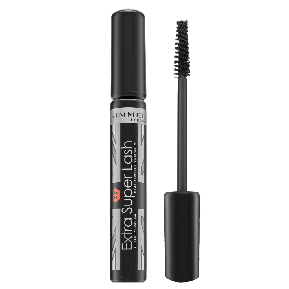 Rimmel London Fix & Protect Extra Super Lash Mascara mascara per l'estensione delle ciglia e volume 101 Black 8 ml