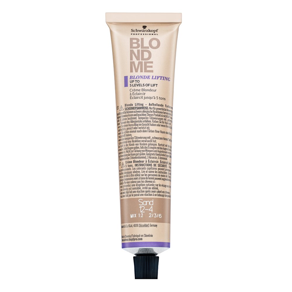 Schwarzkopf Professional BlondMe Blonde Lifting crema colorante tonificante per capelli chiari Sand 60 ml