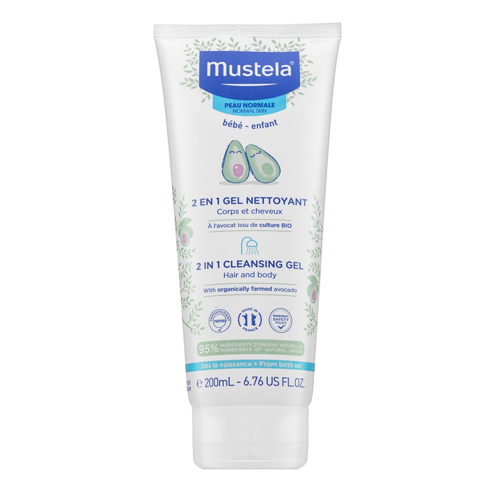 Mustela Bébé shampoo e gel doccia 2in1 2-In-1 Hair & Body Shampoo 200 ml