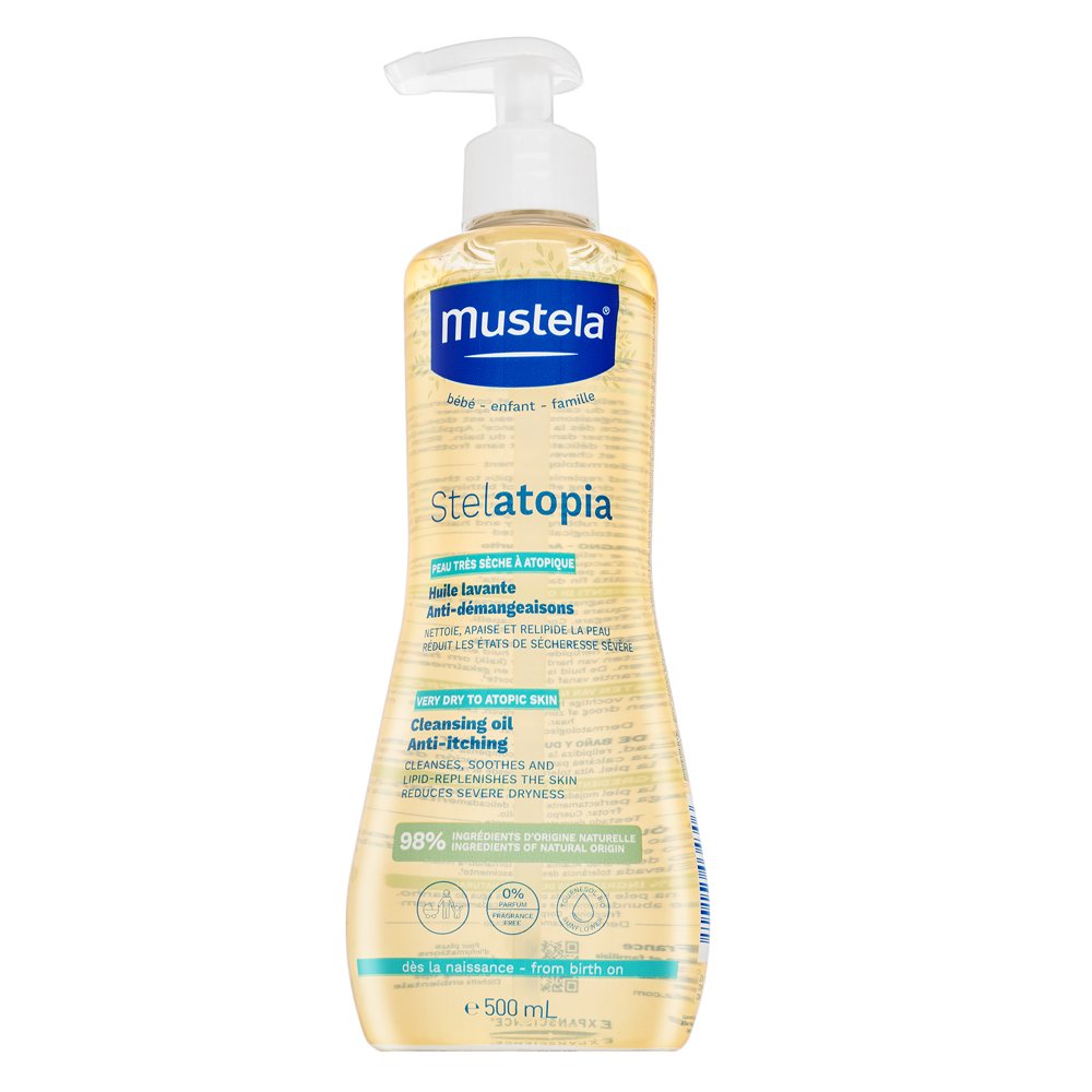 Mustela Bébé Stelatopia olio doccia Cleansing Oil 500 ml