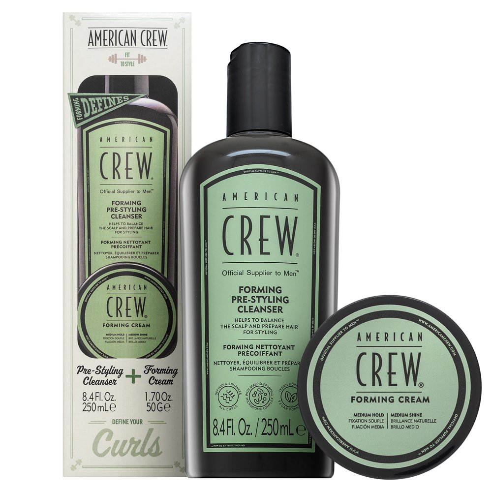 American Crew Curls Forming Duo Set regalo per lo styling dei capelli