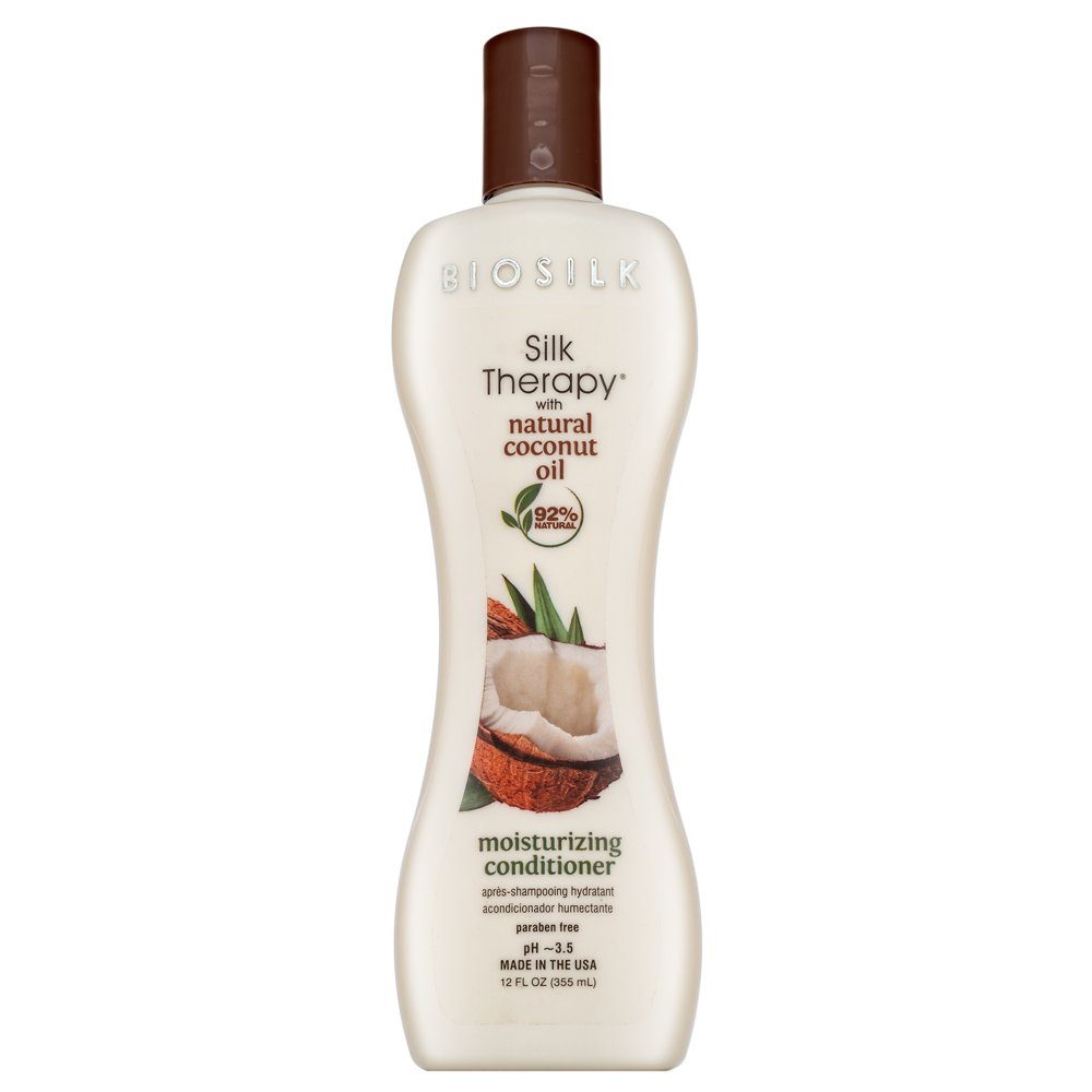 BioSilk Therapy with Natural Coconut Oil Moisturizing Conditioner balsamo per l'idratazione dei capelli 355 ml
