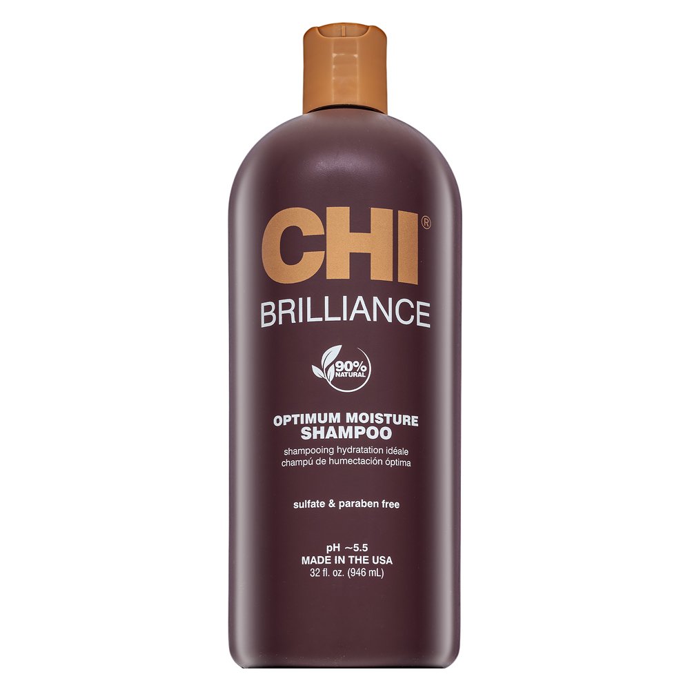 CHI Deep Brilliance Olive & Monoi Optimum Moisture Shampoo shampoo per l'idratazione dei capelli 946 ml