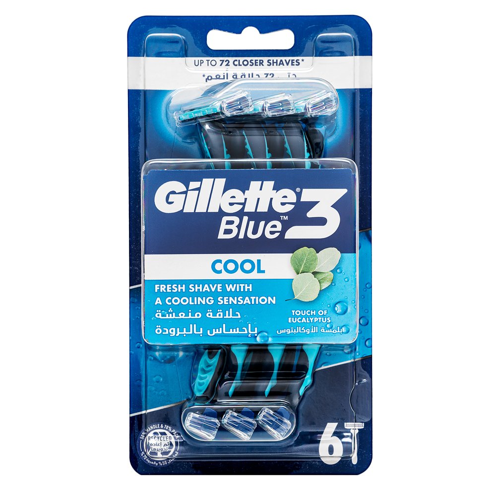 Gillette Blue3 rasoi usa e getta Cool 6 pcs