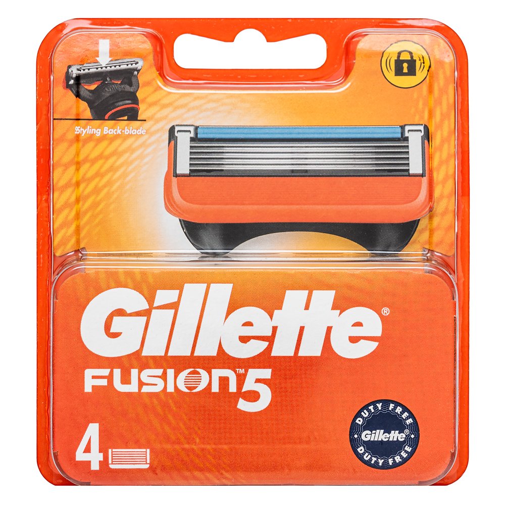 Gillette Fusion 5 testina di ricambio Spare Heads 4 pcs